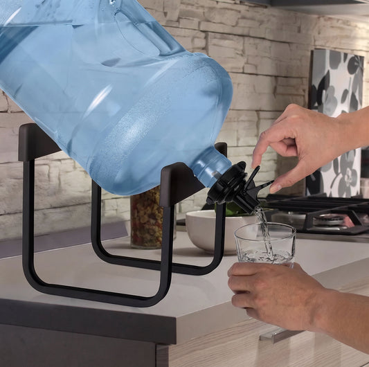 Soporte Rack Para Bidón De Agua  - Negro
